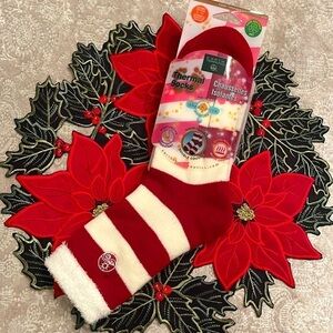 Brand New Earth Therapeutics Thermal Socks Shea Butter Moisturizing Double Layer